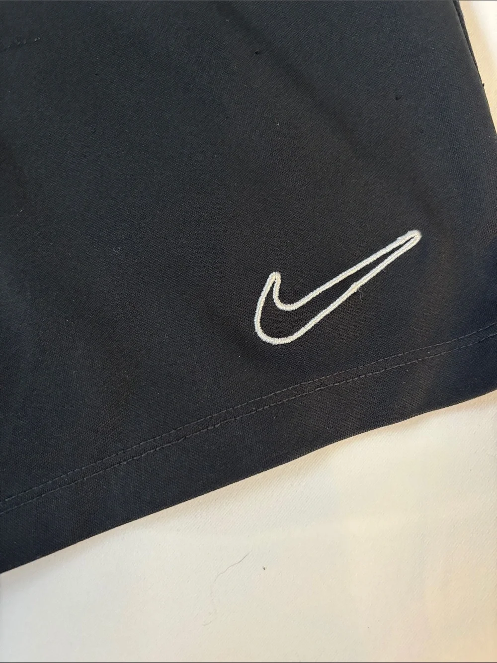 Nike Black Athletic Shorts with White Swoosh -414sku